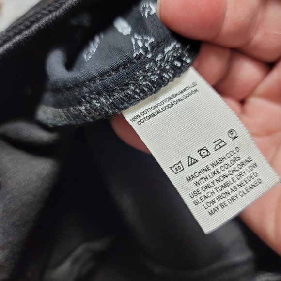 Free People Jade Rigid Denim Black Belted Mini Skirt 28 - Picture 9 of 9